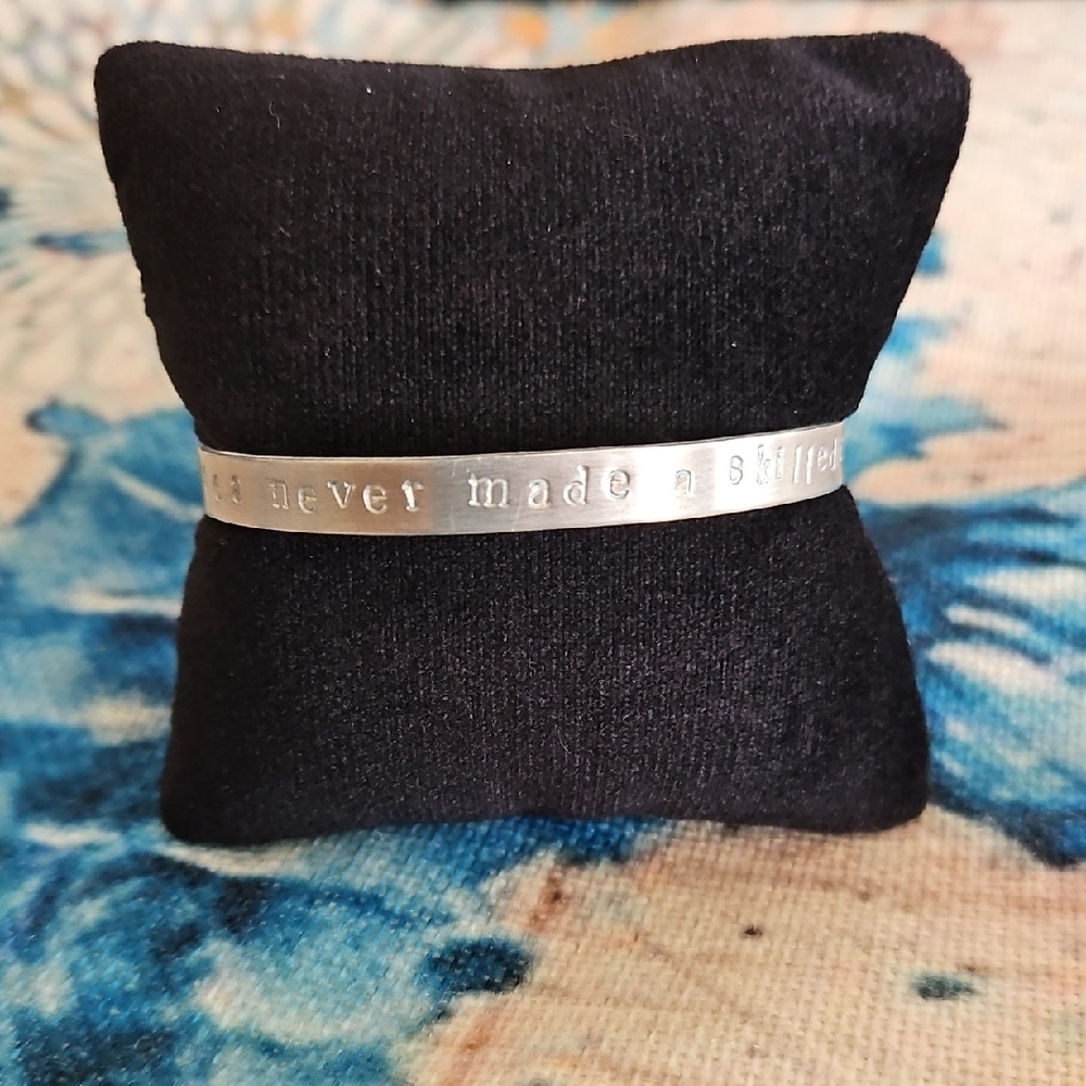 Cuff Bracelet "A smooth sea never made a skilled mermaid"